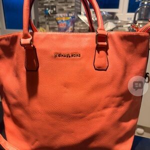 Michael Kors Vibrant Coral Tote